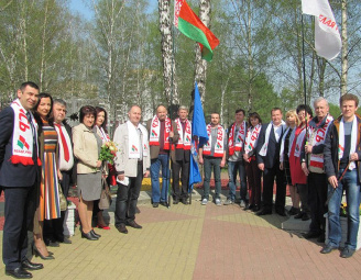 Актив первичной организации РОО «Белая  Русь» ГПО «Горремавтодор Мингорисполкома» принял участие в памятном мероприятии, посвященном 33-ой годовщине аварии на ЧАЭС.